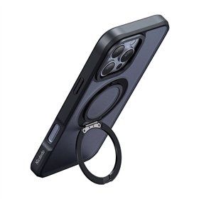 McDodo PC-4933 MagSafe case for iPhone 16 Pro Max with stand (black)