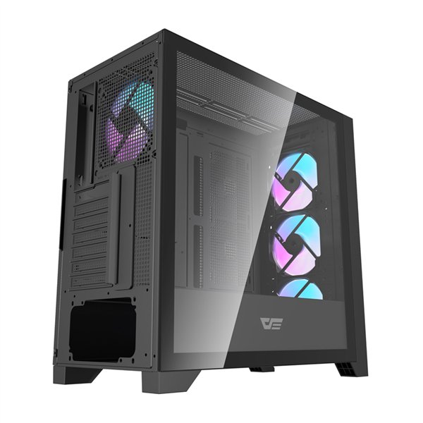 Darkflash DRX90 glass computer case (black)
