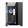 Darkflash TH285 computer case (black) + 4 fans