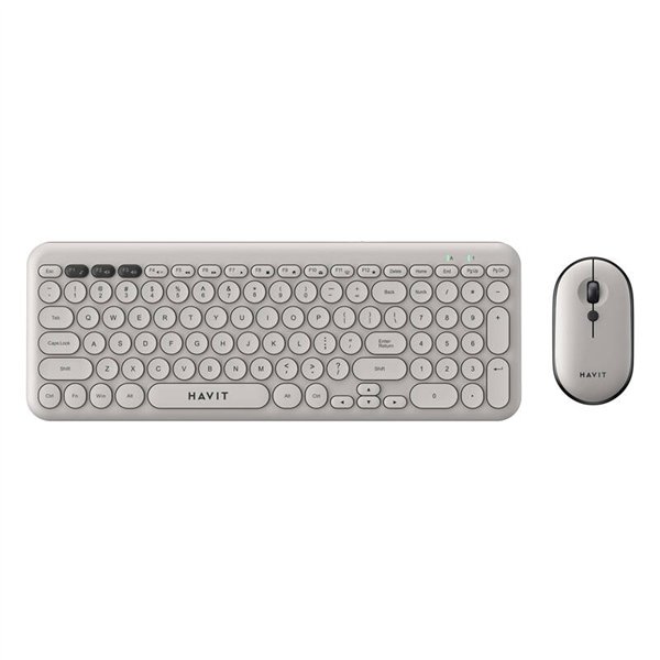 Havit KB254GCM wireless 2-in-1 gaming set keyboard + mouse (grey) (QWERTY)