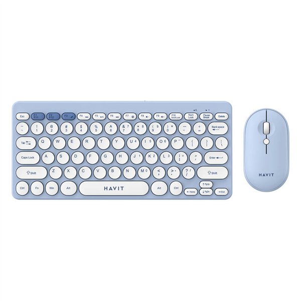 Havit KB279GCM wireless 2-in-1 gaming set keyboard + mouse (blue) (QWERTY)
