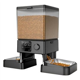 Oneisall dual automatic pet food dispenser without WIFI