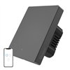 Smart WiFi wall switch SONOFF M5-1C-80 (1-channel, for frame, graphite)