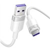USB 2.0 A to USB-C 6A Vention CTOWF 1M cable (white)