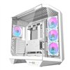Darkflash DY470 computer case (white) + 4 fans + GPU bracket