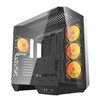 Darkflash DY470 computer case (black) + 4 fans + GPU bracket