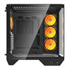 Darkflash DY470 computer case (black) + 4 fans + GPU bracket