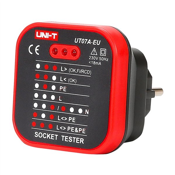 UNI-T UT07A-EU power outlet tester