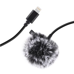 Jack Puluz tie microphone with clip PU426 1.5m 3.5mm Lightning