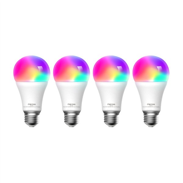 Meross MSL120 WiFi Smart LED Light Bulb (HomeKit) (four-pack)