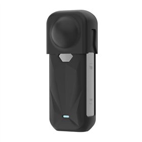 PULUZ silicone protective case with lens cover for Insta360 X5 (black)