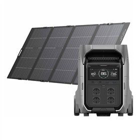 Set: EcoFlow Delta Pro 3 power station + 400W photovoltaic panel.
