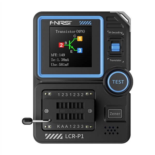FNIRSI LCR-P1 multifunctional capacitor and transistor tester
