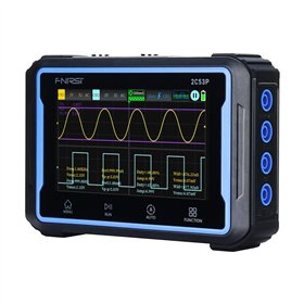 Portable 3-in-1 FNIRSI 2C53P 4.3" touchscreen oscilloscope