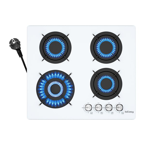 IsEasy MGBG-604B glass gas hob