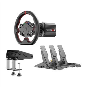 PXN VD6 Bundle DP gaming set - VD6 base + WDS R2 steering wheel + pedals + Z9 clamp