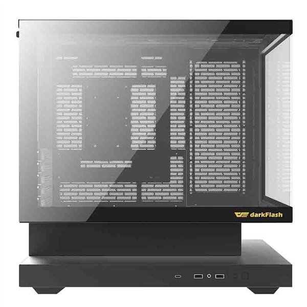 Darkflash F1 computer case (Black) + 6 ARGB fans