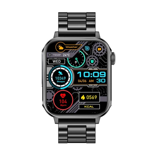 Colmi P80 smartwatch (steel black)