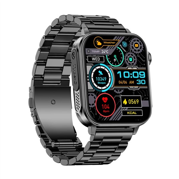 Colmi P80 smartwatch (steel black)