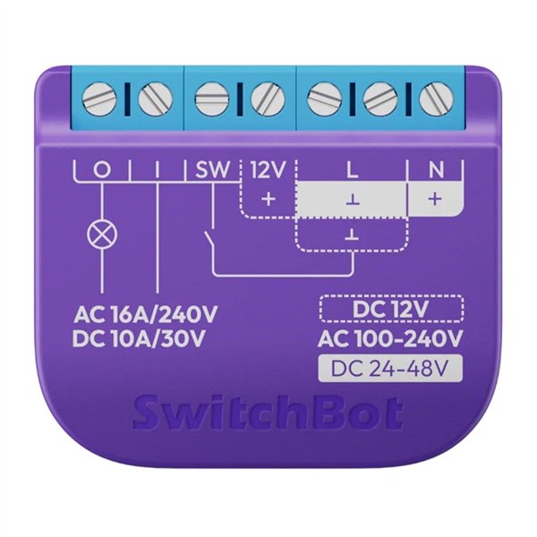Intelligent SwitchBot Relay Switch 1 with voltage-free contact