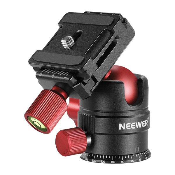 Neewer metal ball head for tripod 28MM Red