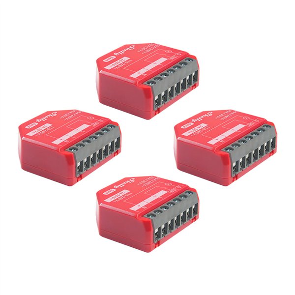 Set of 4 Shelly 1 PM Gen4 Zigbee/Matter Controllers