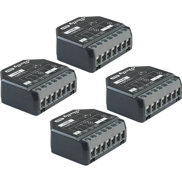 Set of 4 Shelly 2PM Gen4 Zigbee/Matter Controllers