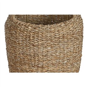 Набор кашпо Home ESPRIT Натуральный Металл Натуральное волокно Bali 43 x 43 x 70 cm (3 Предметы)