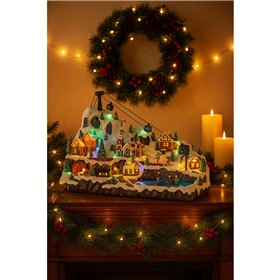 Kalėdų papuošalai Home ESPRIT Spalvotas Muzikinis