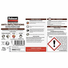 Gruntskrāsa Rubson Pelēks Matt 1 L