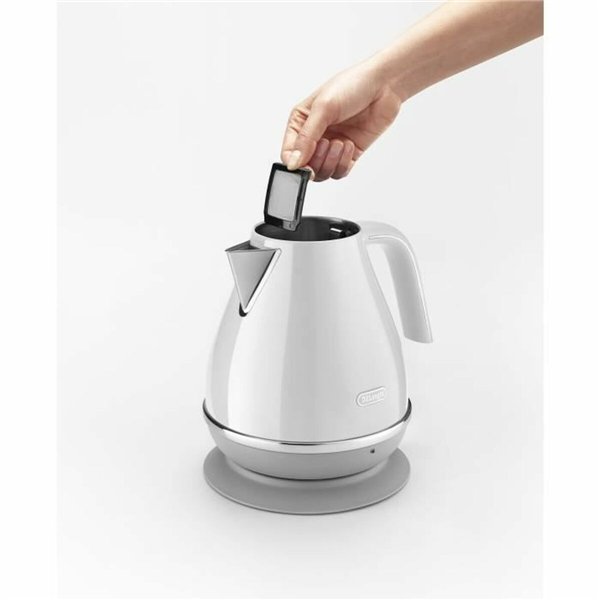 Vedenkeitin DeLonghi Valkoinen Ruostumaton teräs 1,7 L 2000 W