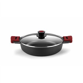 Casserole with glass lid BRA A410532 Red 5 L