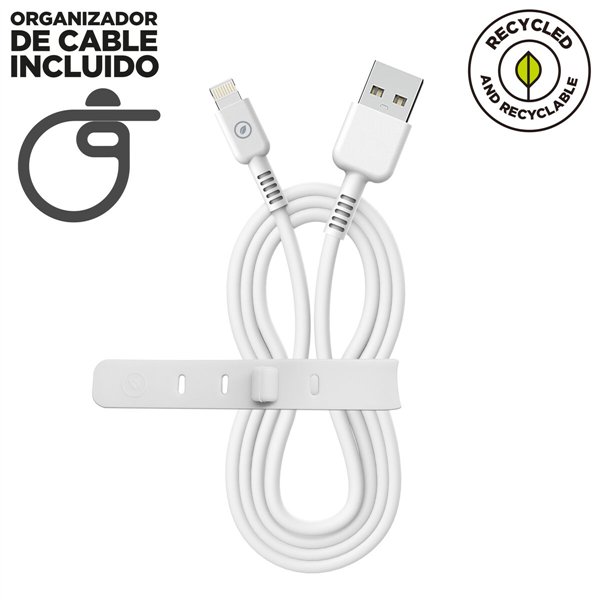 USB uz Lightning Kabelis Muvit for Change Balts