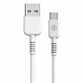 USB A - USB-C kabelis Muvit Balta 1,2 m