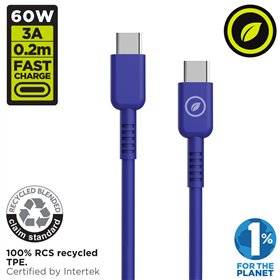 USB-C - USB-C kabelis Muvit for Change Mėlyna 0,2 m