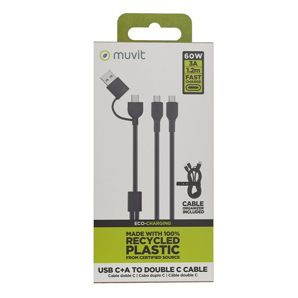 USB-C Cable Muvit for Change Black