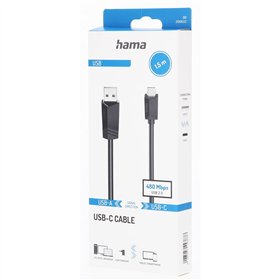 Кабель Micro USB Hama 00200632 Чёрный 1,5 m