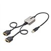 USB laidas Startech 2P1FFC-USB-SERIAL Juoda