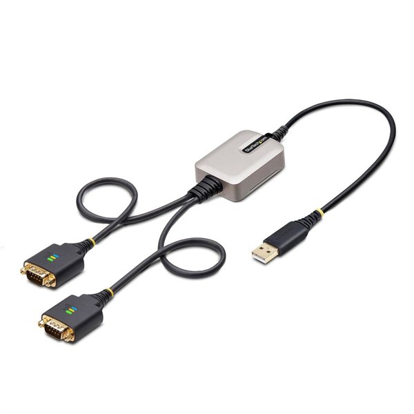 USB laidas Startech 2P1FFC-USB-SERIAL Juoda