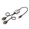USB laidas Startech 2P1FFC-USB-SERIAL Juoda