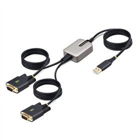 USB laidas Startech 2P6FFC-USB-SERIAL Juoda