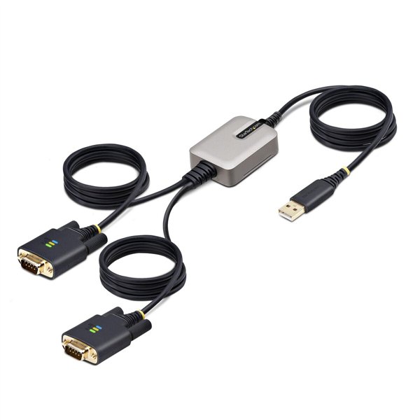 USB laidas Startech 2P6FFC-USB-SERIAL Juoda