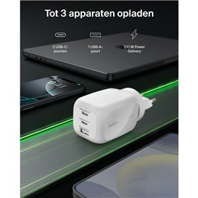 USB laidas Belkin WCH016HQWH Balta