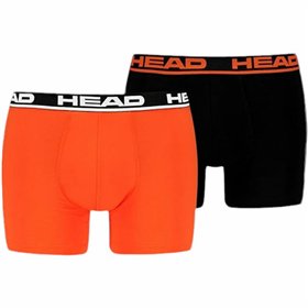 Vīriešu Bokseršorti Head Basic Melns Oranžs