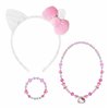 Necklace Hello Kitty Fuchsia 3 Pieces