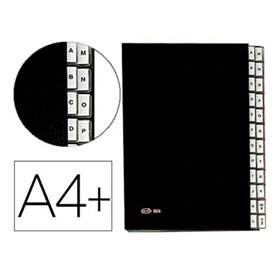 Papkė su skyriais Pardo 82401 Juoda A4