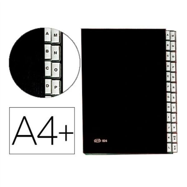 Papkė su skyriais Pardo 82401 Juoda A4