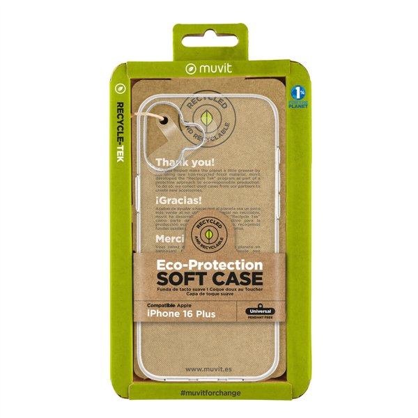 Mobiliojo telefono dėklas Muvit for Change iPhone 16 Plus