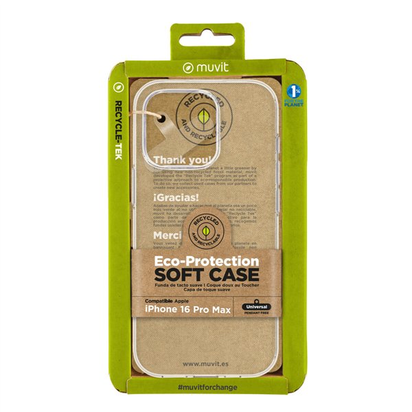 Mobiliojo telefono dėklas Muvit for Change iPhone 16 Pro Max