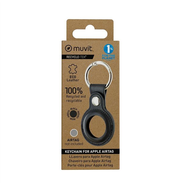 Atslēgu ķēde Muvit Melns AirTag Apvalks